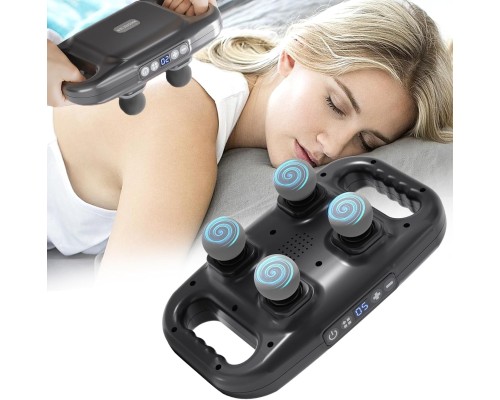 4 Başlıklı Masaj Tabancası - Ergonomik Derin Doku Sırt ve Boyun Masaj Aleti Ağrı ve Sızı Giderici 4 Başlıklı Masaj Tabancası - Ergonomik Derin Doku Sırt ve Boyun Masaj Aleti Ağrı ve Sızı Giderici