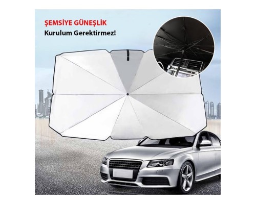Araba Güneş Gölge Koruyucu Şemsiye Oto Ön Cam Güneşlik(145cm*79cm)