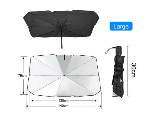 Araba Güneş Gölge Koruyucu Şemsiye Oto Ön Cam Güneşlik(145cm*79cm)
