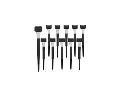 Güneş Enerjili Bahçe Lambası Plastik Saplama 10lu Set