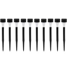 Güneş Enerjili Bahçe Lambası Plastik Saplama 10lu Set