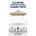 3x3 Metre Gazebo Tente - Su Geçirmez, UV Korumalı, Hızlı Kurulum, Dayanıklı Katlanabilir Çardak (Kare Profil)