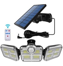 Solar Panelli Uzaktan Kumandalı 122 LED Bahçe Aydınlatması