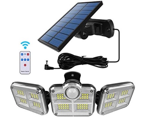 Solar Panelli Uzaktan Kumandalı 122 LED Bahçe Aydınlatması