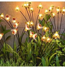 8 Ledli Bal Arısı Solar Bahçe Aydınlatması 2’li Paket