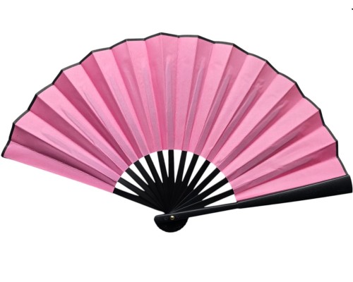 Plastik Kumaş Yelpaze 12'li Pembe