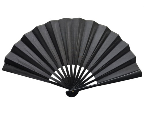 Plastik Kumaş Yelpaze 12'li Siyah