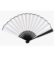 Plastik Kumaş Yelpaze 12'li Beyaz