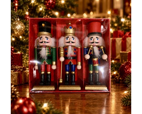 Kurşun Asker Ahşap Dekoratif Eşya (3’lü Set-15cm)
