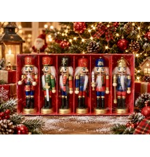 Kurşun Asker Ahşap Dekoratif Eşya (6’lı Set-12.5/13cm)