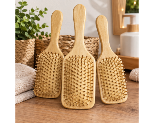 Bambu Saç Fırçası Tarak-25 cm