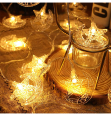 3m 20 Led 2 Kademeli Ay-Yıldız Pilli Led Işık MZ-306