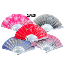 Plastik Kumaş Yelpaze 12'li Karışık OB-049