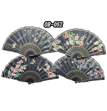 Plastik Kumaş Yelpaze 12'li Karışık OB-052