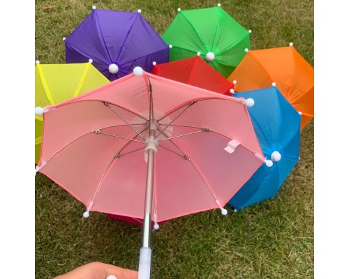 Düz Renkli Ufak Dekorasyon Şemsiyesi 10'lu Paket