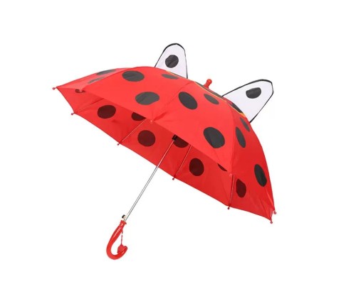 Kaliteli Çocuk Şemsiyesi Uğurböceği Desenli