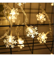 5m 28 Led Kar Tanesi  Gün Işığı  Pilli 2 (Kademeli)