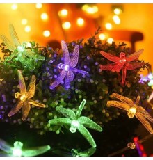 7m 30 Led Yusufçuk Kuşu 8 Fonksiyonlu Solar Panelli-RGB