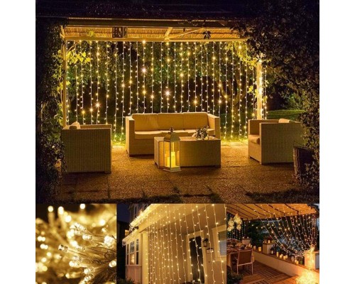 3*2 Perde Led Sarı Işık 3*2 Perde Led Sarı Işık
