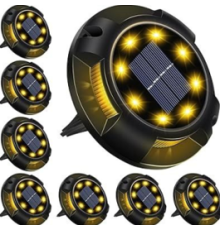 4'lü Solar Panelli Kazıklı Zemin Solar Ledi 8+4 Led GÜN IŞIĞI