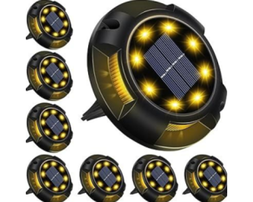 4'lü Solar Panelli Kazıklı Zemin Solar Ledi 8+4 Led GÜN IŞIĞI