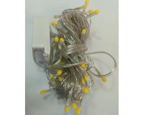 10m 100 Led Damla Uçlu Led Işık Gün Işığı Şeffaf Kablo