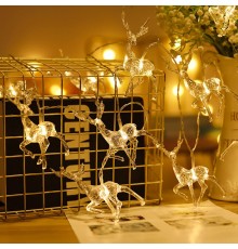 2m 10 adet Geyikli İp Led Işık