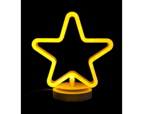 Neon Işıklı Yıldız Masa Gece Lambası Pil+Usb Neon Işıklı Yıldız Masa Gece Lambası Pil+Usb