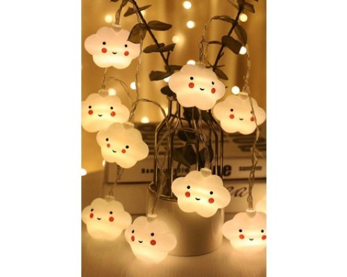 2m 10'lu Gülen Bulut Led MZ6200-274