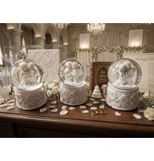 Çiftli Melek Cam Küre 12'li Kutu