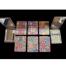 12'li Büyüteçli Dikdörtgen Cep Aynası MZ