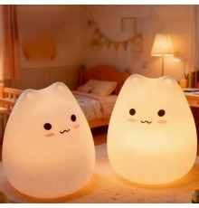 Kedi Şekilli Renk Değiştirebilen Dokunmatik Gece Lambası MZ-N30