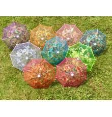 Dantelli Ufak Dekorasyon Şemsiyesi 10'lu Paket