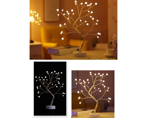 Işıklı Ağaç İnci Led Dekoratif Masa Üstü Led Işık