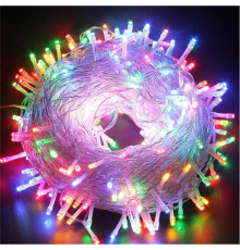 10m 100 Led Boncuk Lamba RGB Işık Şeffaf kablo MZ-18-1