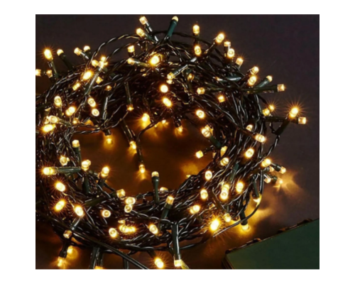 10m 100 Led Boncuk Lamba Gün Işığı Siyah Kablo MZ-18-4