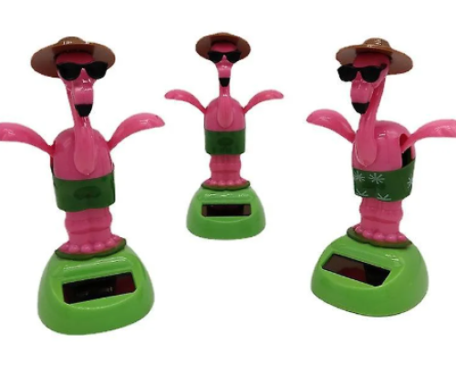 Güneş Enerjili Solar Sallanan Flamingo