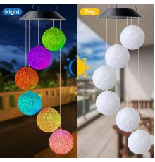 Solar Led Işıklı 6 Toplu Bahçe Dekoru-Renkli Işık