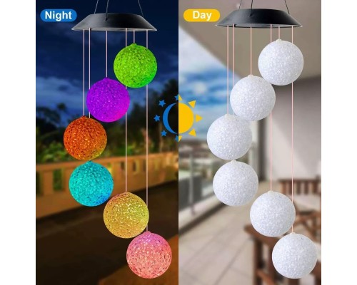 Solar Led Işıklı 6 Toplu Bahçe Dekoru-Renkli Işık