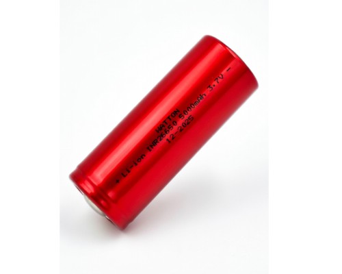 Watton INR 26650 5000mAh 3.7V Li-ion Şarj Edilebilir Pil - Kırmızı