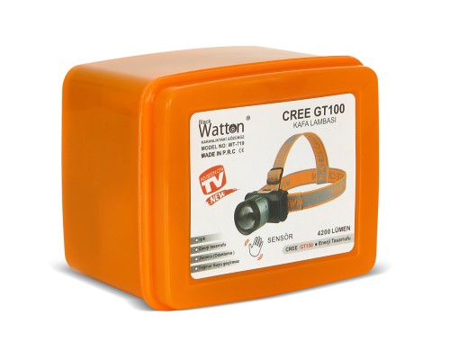 4200 LÜMEN ŞARJLI SENSÖRLÜ GÖSTERGELİ KAFA LAMBASI WATTON WT-719