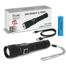 CREE TG LED 1000 LÜMEN GÖSTERGELİ FONKSİYONEL EL FENERİ WATTON WT-732