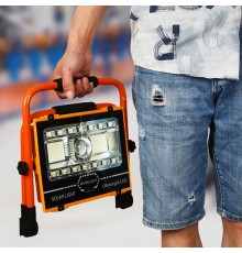 Watton WT-734 P70 LED Solar Panel Şarjlı Taşınabilir Projektör (176 SMD + Yan LED)