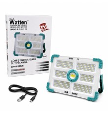 200W IŞIK GÜCÜNDE 3000 LÜMEN SOLAR GÜNEŞ ENERJİLİ ŞARJLI LAMBA WT-738