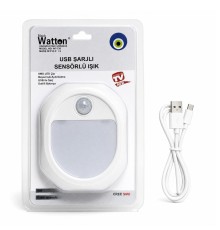 HAREKET SENSÖRLÜ USB ŞARJJLI LED LAMBA WT-739